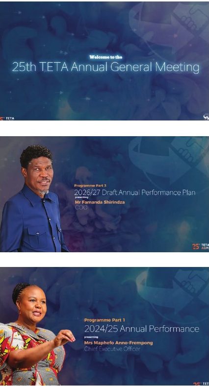 Three slides for the 25th TETA AGM